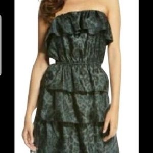 Rebecca Taylor silk ruffle dress